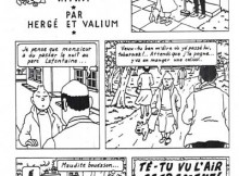 Saviez-vous que Tintin avait été parodié par un illustrateur québécois